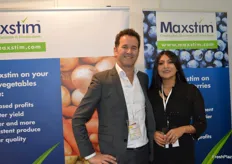 Alexandria Fonte and Oscar Rietkerk at Maxstim who produce crop bio-stimulants.